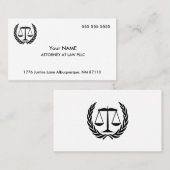 Rechtsanwalt Weiß Visitenkarte (Vorne/Hinten)
