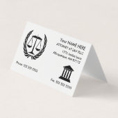 Rechtsanwalt Weiße Ernennung Visitenkarten (Vorderseite)