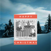 Rechtsanwälte Funny Courtroom Frohes Weihnachten