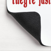 Rechtsanwälte sind nicht rechthaberisches Mousepad (Ecke)