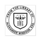 Rechtsanwälte skaliert Justiz #3NS Law Shield Libr Permastempel (Design)