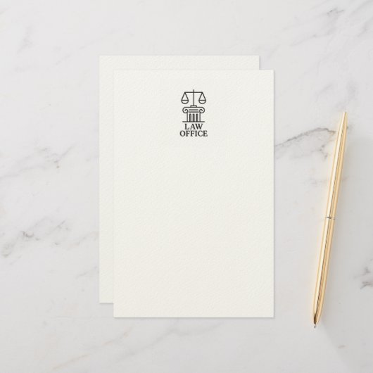 Rechtsanwälte und Rechtsanwälte Briefpapier (Vorderseite/Rückseite Beispiel)