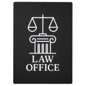 Rechtsanwälte und Rechtsanwälte Klemmbrett (Rückseite)