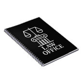 Rechtsanwälte und Rechtsanwälte Notizblock (Rechte Seite)