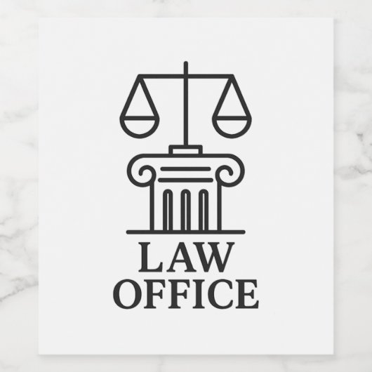 Rechtsanwälte und Rechtsanwälte Weinetikett (Einzelnes Label)