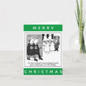 Rechtsanwälte und Schneemann - Cartoon Weihnachten Karte (Vorderseite)