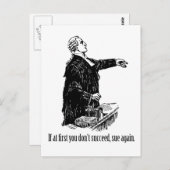 Rechtsanwälte - Wenn Sie zunächst keinen Erfolg ha Postkarte (Vorne/Hinten)