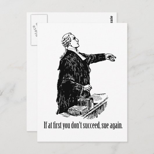 Rechtsanwälte - Wenn Sie zunächst keinen Erfolg ha Postkarte (Vorne/Hinten)