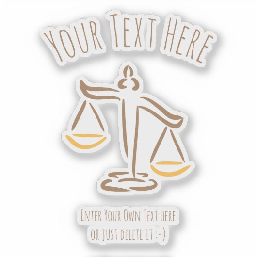 Rechtsanwältin | Anwalt | Richter | Anwaltskanzlei Aufkleber (Vorderseite)