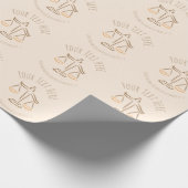 Rechtsanwältin | Anwalt | Richter | Anwaltskanzlei Geschenkpapier (Ecke)