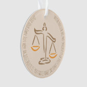 Rechtsanwältin | Anwalt | Richter | Anwaltskanzlei Ornament (Vorderseite)