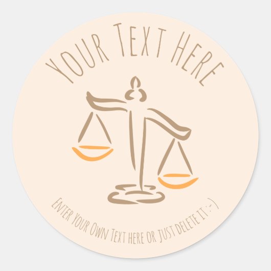 Rechtsanwältin | Anwalt | Richter | Anwaltskanzlei Runder Aufkleber (Vorderseite)