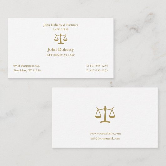 Rechtsanwältin | Anwaltskarte Visitenkarte (Vorne/Hinten)