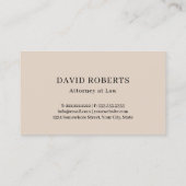 Rechtsanwältin auf Juristenebene Dunkelgrau Visitenkarte (Rückseite)