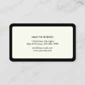 Rechtsanwältin Black Scale Beruflich Visitenkarte (Rückseite)