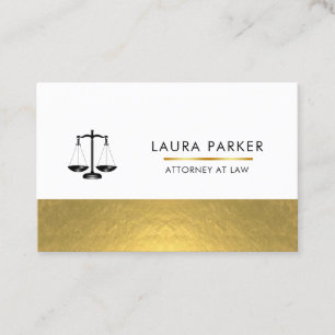 Rechtsanwältin Black Scale Gold Business CA Visitenkarte