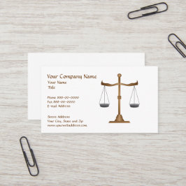 Rechtsanwältin Business Card Visitenkarte