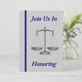 Rechtsanwältin (Doktor der Rechtswissenschaften) E Einladung (Stehend Vorderseite)