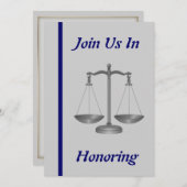 Rechtsanwältin (Doktor der Rechtswissenschaften) E Einladung (Vorne/Hinten)