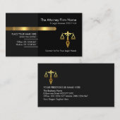 Rechtsanwältin für graue schwarze Retroschichten Visitenkarte (Vorne/Hinten)