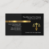 Rechtsanwältin für graue schwarze Retroschichten Visitenkarte (Vorderseite)