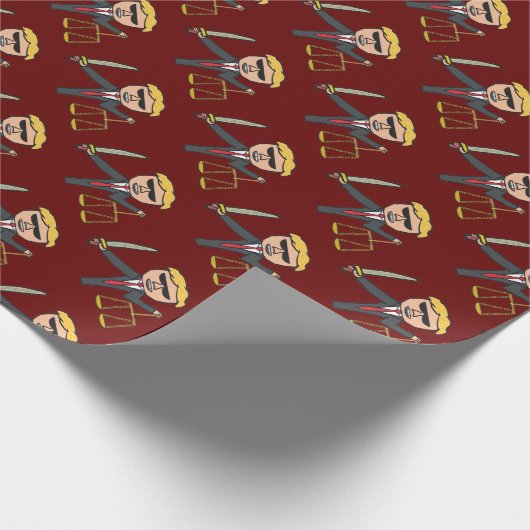 Rechtsanwältin Geschenkpapier (Ecke)