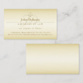 Rechtsanwältin | Goldene Skala der Gerechtigkeit Visitenkarte (Vorne/Hinten)