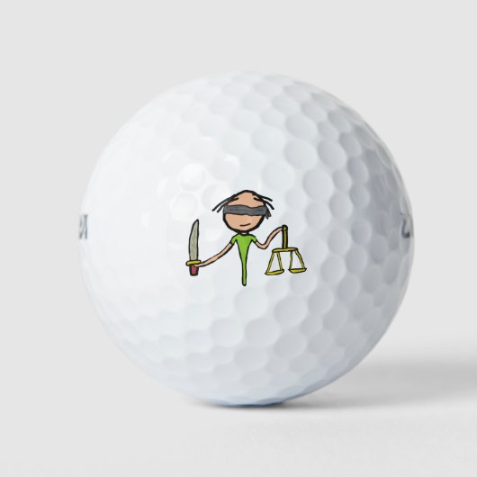 Rechtsanwältin Golfball (Vorderseite)