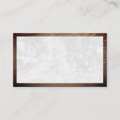 Rechtsanwältin | Holzrahmen | Weiße Textur Visitenkarte (Rückseite)