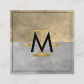 Rechtsanwältin im Justizbereich Quadratische Visitenkarte (Vorderseite)