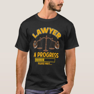 Rechtsanwältin in Arbeit Anwaltskanzlei La T-Shirt