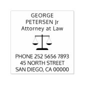 Rechtsanwältin in der Rangordnung der Justiz Permastempel (Design)