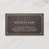 Rechtsanwältin in Imitate Leather Gold Scale Visitenkarte (Rückseite)