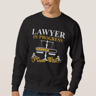 Rechtsanwältin in laufender Rechtsanwältin Sweatshirt
