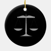 Rechtsanwältin Keramik Ornament (Hinten)
