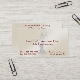 Rechtsanwältin Lady Justice Business Card Visitenkarte