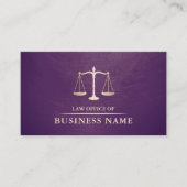 Rechtsanwältin Lila Goldanwalt Visitenkarte (Vorderseite)