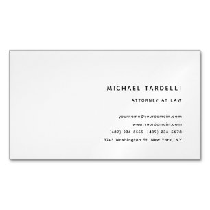 Rechtsanwältin Minimalistische klassische Beruflic Magnetische Visitenkarte