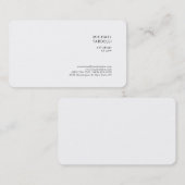 Rechtsanwältin Minimalistische klassische Beruflic Visitenkarte (Vorne/Hinten)