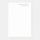 Rechtsanwältin Minimalistische klassische Schlicht Post-it Klebezettel (Vorderseite)