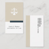 Rechtsanwältin mit moderner Visitenkarte (Vorne/Hinten)
