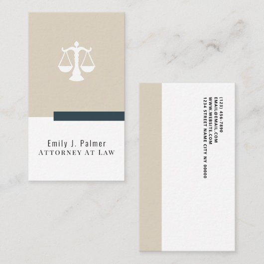 Rechtsanwältin mit moderner Visitenkarte (Vorne/Hinten)