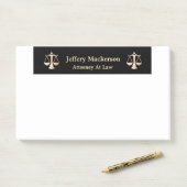 Rechtsanwältin Moderne Beruflich Post-it Klebezettel (Auf Schreibtisch)