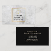 Rechtsanwältin Moderne Goldskala Visitenkarte (Vorne/Hinten)