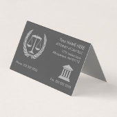 Rechtsanwältin Moderne grau Ernennung Visitenkarten (Vorderseite)