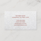 Rechtsanwältin Moderne Rose Gold-Skala Silver Visitenkarte (Rückseite)