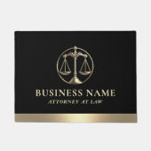 Rechtsanwältin Moderner Goldjustizstab Fußmatte (Vorderseite)
