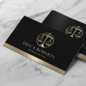 Rechtsanwältin Moderner Goldjustizstab Visitenkarte