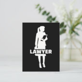 Rechtsanwältin Postkarte (Stehend Vorderseite)