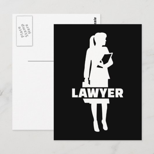 Rechtsanwältin Postkarte (Vorne/Hinten)